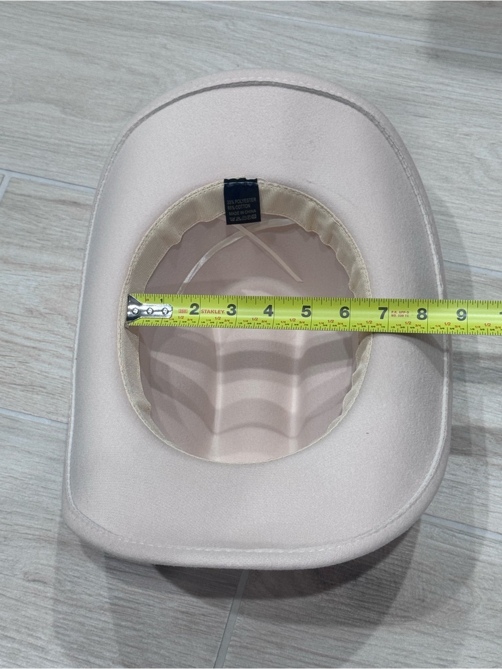 Light Cream Felt Cowboy Hat - Picture 6 of 7